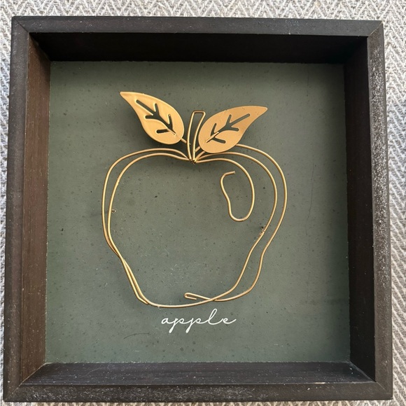 Kitchen Table Decor Set of 3 Wooden Fruit Shadowbox Pictures - Picture 2 of 4